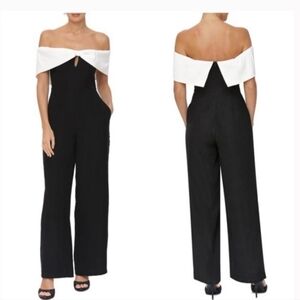 Avec Les Filles Black and White Jumpsuit